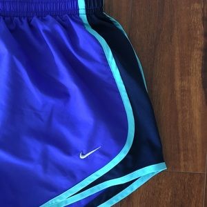 Nike Shorts - Nike Dri Fit Shorts With Drawstrings and Line Blue Nike Shorts - Nike Dri Fit Shorts With Drawstrings and Line Blue